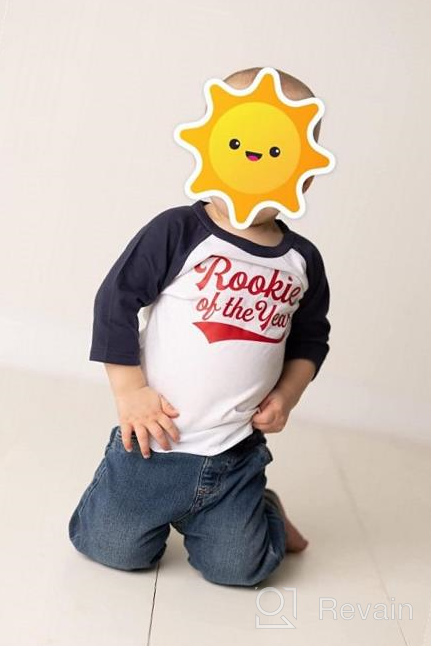 img 1 attached to 🧢 Olive Loves Apple Baseball Birthday Shirt for Boys - Rookie of The Year Birthday Celebration Outfit review by Jordan Doyle