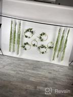 img 1 attached to 6Pcs Artificial Vines Garland With Willow Leaves - 30 Stems For Wedding Home Garden Wall Decoration review by Steven Harmon