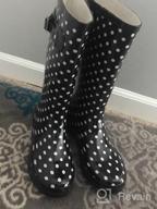 img 1 attached to Norty Women'S Stylish & Waterproof Hurricane Rain Boots - Mid-Calf Length review by Aaron Zaragosa
