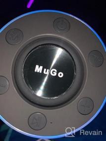 img 5 attached to MuGo Waterproof Bluetooth Shower Speaker With Suction Cup, Mini Outdoor Wireless Portable Speakers With 360° Full Surround Sound And Enhanced Bass, LED Ambient Light - IP7 Rated