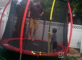 img 5 attached to Jump Into Fun With Merax Trampoline: 12FT & 14FT With Safety Enclosure, Basketball Hoop, Ladder, And Heavy Duty Materials For Kids And Adults
