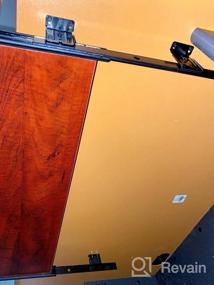 img 6 attached to Регулируемый по высоте ящик для клавиатуры с деревянным держателем для офисных столов - Мебельные аксессуары FRMSAET, доступны в размерах 20/24/30 дюймов, черный