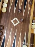 img 1 attached to Premium Wooden Backgammon Set - Classic Board Game For Kids And Adults, With Foldable Design And Strategic Gameplay - Introducing The Woodronic 17 review by Alexander Chavis