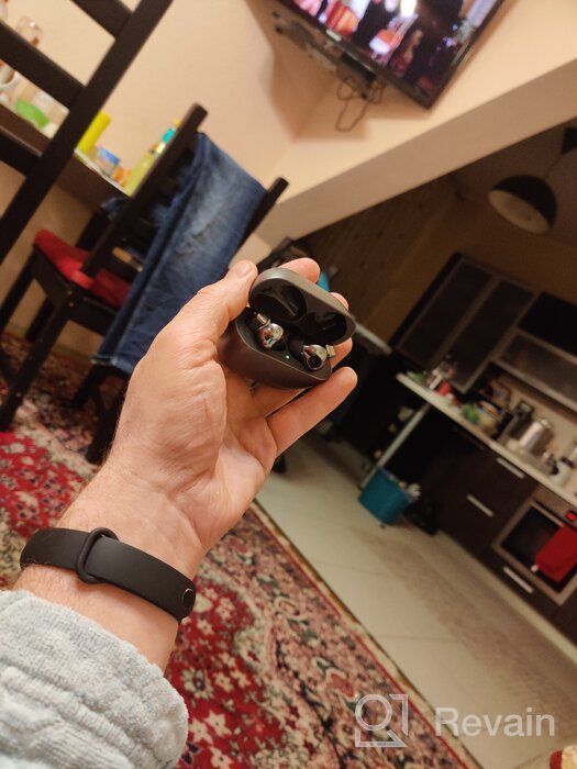 img 1 attached to 🎧 Huawei FreeBuds Pro Earbuds with Advanced Noise Cancellation, Bluetooth 5.2, and 3-Mic System for iOS and Android (Carbon Black) review by Kaito Itsuki ᠌