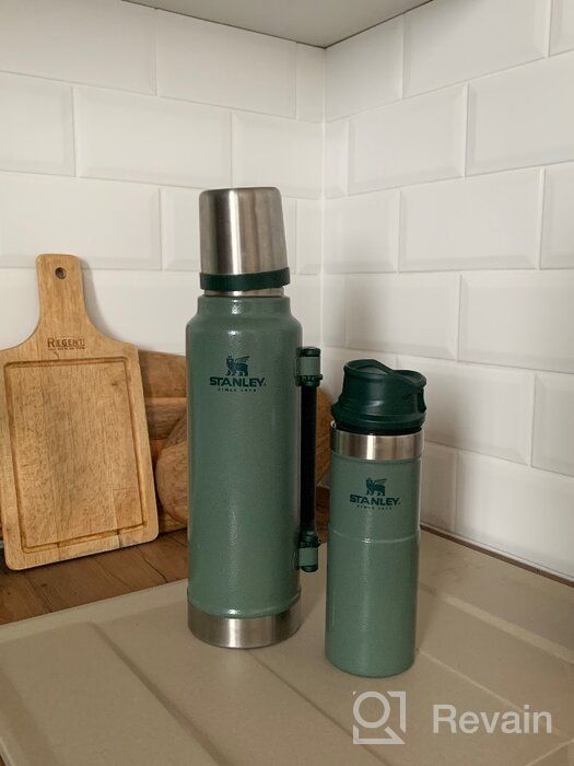 img 2 attached to Stanley Classic Trigger Action Travel Mug - 12, 16, 20 oz – Hot &amp; Cold Thermos – Double Wall Vacuum Insulated Tumbler for Coffee, Tea, and Drinks – Stainless-Steel, BPA Free review by Kiyoshi Goro ᠌