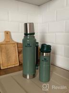 img 2 attached to Stanley Classic Trigger Action Travel Mug - 12, 16, 20 oz – Hot &amp; Cold Thermos – Double Wall Vacuum Insulated Tumbler for Coffee, Tea, and Drinks – Stainless-Steel, BPA Free review by Kiyoshi Goro ᠌