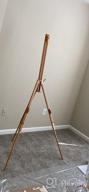 img 1 attached to Portable Beech Wood Tripod Easel For Artists - Ideal For Landscapes, Students & Painters, Fits 34" Canvas With Carrying Case review by Ronnie Dabolt