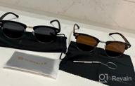 img 1 attached to SUNGAIT Polarized Half Frame Retro Sunglasses - Classic Style For Optimal Sun Protection review by Anthony Wilson