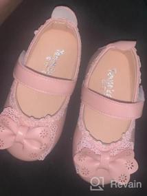 img 5 attached to Charming Pearl Adorned Mary Janes For Little Girls' Wedding And Party Looks