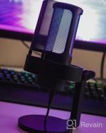 img 1 attached to USB PC Gaming Microphone For Streaming, Podcasts, Recording On Mac/PS4/PS5 - RGB Control, Mute Touch, Headphone Jack & Pop Filter | FIFINE AmpliGame A8 review by Steven Adams
