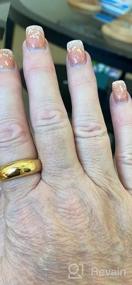 img 6 attached to 🌟 Кольца в стиле микуко Chunky Dome: кольцо-пышку из позолоченного золота 14K с кубическим цирконием и вкрапленными золотыми звездами - смелое и толстое кольцо для женщин.