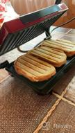 img 1 attached to Sandwich maker Kitfort KT-1609 Panini Maker, red review by Edyta Nowak ᠌