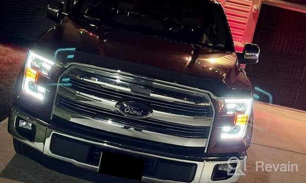img 1 attached to Enhanced Performance AlphaRex PRO-Series Black LED Tube Dual Projector Headlights For 2015-2017 Ford F150 Halogen Type With Switchback DRL, Sequential Signal, And Activation Light review by Lucas Salgado