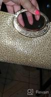 img 1 attached to Labair Rhinestone Clutch Purse For Women With Crystal Embellishments - Perfect For Evening Events, Wedding, Party And Prom Handbag. review by Kenyatae Tillo
