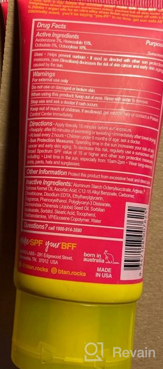 img 1 attached to B.Tan Weightless Sunscreen For Face SPF 70 - Hydrating Facial Lotion With Vitamin C, Jojoba And Argan Oil For A Silky Feel. Sun Safe AF, Vegan, Reef Friendly, 3 Fl Oz. review by Corey Slivinsky