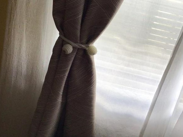 img 1 attached to Stylish And Functional: Kirecoo 2 Pack Magnetic Pearl Curtain Tiebacks For Elegant Draping review by Dan Tsourvakas