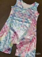 img 1 attached to Sparkle And Shine: Little Girls 3D Graphic Gymnastics Leotard And Shorts Biketard review by Tim Loya