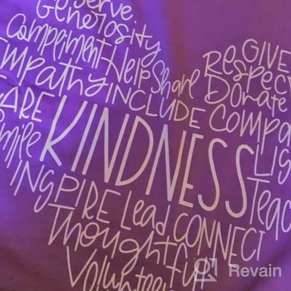 img 1 attached to Inspiring Womens' Heart Graphic Tees - Short Sleeve Casual Kindness Shirts For Summer, Cute And Motivational review by Brad Knierim
