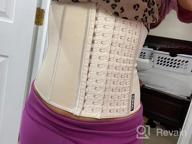 img 1 attached to Transform Your Look With KIMIKAL Women'S Long Torso Waist Trainer Corset Belt: Optimal Sports Shapewear For Tummy Control And Streamlined Figure review by Melissa Merkel