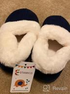 img 1 attached to ESTAMICO Boys' Breathable Outdoor Moccasin Slippers review by Imran Roach