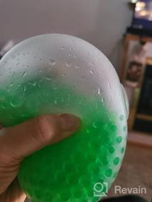 img 7 attached to Jumbo Sensory Stress Ball для всех возрастов - красочные водяные шарики, антистресс и игрушка для снятия тревоги при аутизме, СДВГ, СДВ и ОКР