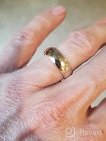 img 7 attached to Обручальные кольца из цельного золота 14 карат от Wellingsale
