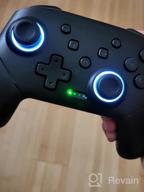 img 1 attached to Programmable Wireless Switch Pro Controllers With 9-Color RGB LEDs For Switch/Switch Lite/OLED/PC, One-Key Pairing Gamepad With 800MAh Battery And 6-Axis Motion Wake Up Function By VOYEE review by Larry Allen