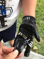 img 1 attached to EliteTek RG-14: Youth Football Gloves - No Wrist Strap, Superior Fit & Easy Slip-On Design for Kids review by Warrick Batebi