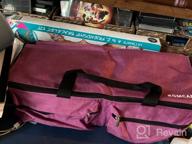 img 1 attached to Convenient Double-Layer Carrying Bag For Cricut Explore Air And Maker With KGMCARE Travel Tote: Perfect For Machine And Supplies Transportation - Purple review by John Ruelas