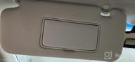 img 1 attached to Replacement SAILEAD Sun Visor For 2006-2008 Nissan Murano - Left Driver Side, Beige, With Illuminated Mirror, Without Sunroof - OE Part 96401-CC22B 96401CC22B review by Hurst Batiste