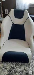 img 7 attached to Seamander High-Quality Captain Bucket Seat With Filp Up Function, Ideal For Boats (SC1-White/Blue)