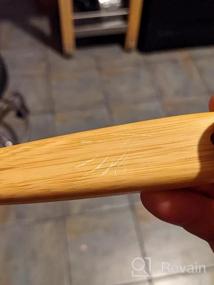 img 5 attached to Bamboo Wooden Slotted Spoon - Handcraft Kitchen Utensil For Cooking & Serving Food