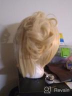 img 1 attached to Blonde Bun Anime Cosplay Wig For Halloween Costume Heroes - Linfairy Wig review by Nicholas Serafini