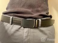img 1 attached to Micro-Adjustable Men'S Leather Belt For Casual Jeans - CHAOREN Ratchet Belt, 1 3/8" Width For A Perfect Fit Everywhere review by Joe Calabro