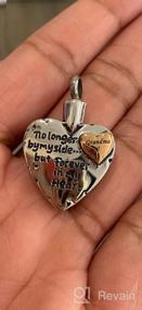 img 5 attached to No Longer By My Side Forever in My Heart: Cremation Jewelry for Ashes Pendant Necklace