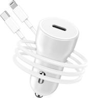 ⚡️ apple mfi certified usb c car charger for iphone 12 13 - cabepow 20w pd car charger adapter with fast charging 3ft lightning to type c cable for iphone 13 12 11 pro max mini xr xs x 8 plus logo