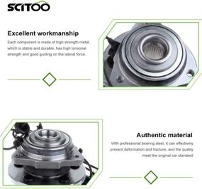 img 2 attached to ⚙️ SCITOO 513177 Front Wheel Bearing Hub Assembly - 2002-2007 Jeep Liberty (Right Side), 5 Lug w/ABS - High-Quality Axle Hub Bearing Kit