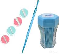 зубочистка с двойной головкой межзубная зубная щетка dentures логотип