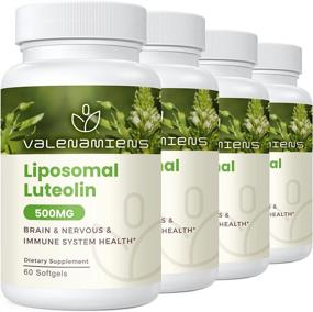 img 4 attached to 🧠 High Absorption Liposomal Luteolin 500mg Supplement - Boosts Brain, Nervous, & Immune System Health | 240 Softgels, 120-Day Supply