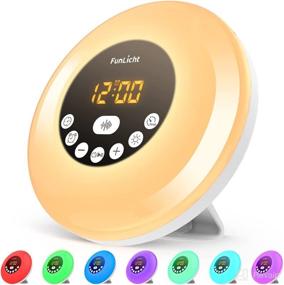 img 4 attached to Funlicht 4-in-1 White Noise Machine with Night Light, Alarm Clock, and Wake-Up Light - 12 Soothing Sounds for Sleep, Baby, Adults - Bedroom, Office, Travel