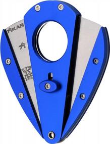 img 3 attached to Xikar Xi1 Blue Double Guillotine Cigar Cutter With 440C Stainless Steel Blades, Rockwell HRC 57 Rating, Suitable For 54-60 Ring Gauge Cigars
