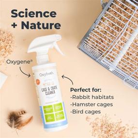 img 2 attached to 🐾 Unscented Small Animal & Bird Cage Cleaner - Oxyfresh Crate & Cage Cleaner: Non-Toxic Pet Odor Neutralizer Spray, 16 oz