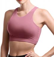 high support racerback sports bras for women with high neck tank tops - niksa align tank top logo