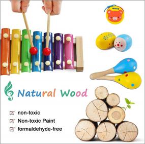 img 1 attached to Заинтересуйте своего малыша набором музыкальных инструментов LOOIKOOS для раннего обучения и образования