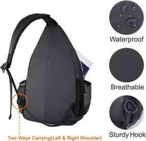 img 1 attached to Versatile And Convenient: MOSISO Rope Sling Backpack For Hiking, Travel, And Everyday Use For Up To 13-Inch Devices