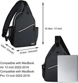 img 2 attached to Versatile And Convenient: MOSISO Rope Sling Backpack For Hiking, Travel, And Everyday Use For Up To 13-Inch Devices