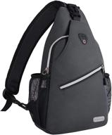 versatile and convenient: mosiso rope sling backpack for hiking, travel, and everyday use for up to 13-inch devices logo