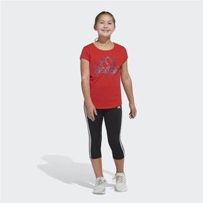 img 2 attached to Adidas Girls Short Sleeve T Shirt Girls' Clothing : Active