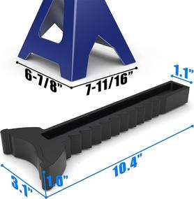 img 2 attached to 🔵 TCE 3-тонные (6000 фунтов) стальные усиленные штативы с двойной блокировкой - 2 штуки, синий (AT43002AU) - улучшенный SEO