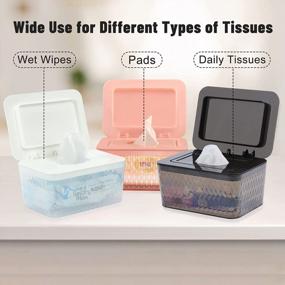 img 1 attached to Seal-Designed Wipes Dispenser Holder For Bathroom - Keeps Your Wipes Fresh, Dust-Proof & Non-Slip - Hswt Wipes Case Box (6.7"X 4.7"X3.35")